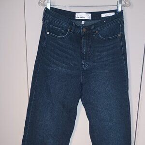 High rise, wide leg jeans